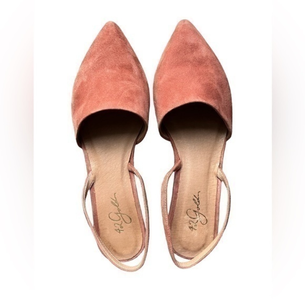 Pink Clay Slingback Mules